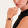 Orë dore për femra Rosefield Oval Burgundy Half-moon Steel Gold OVGSG-OV15