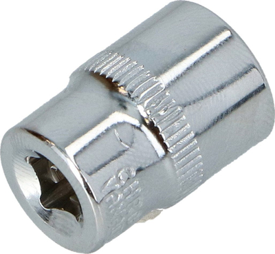 Soket për dado Faster Tools 6mm, CrV, 1/4", argjend