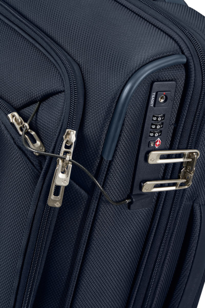 Valixhe Soft Me 4 Rrota Samsonite Respark 55/20 Ngjyrë Netë Blu