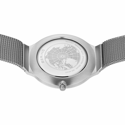 Orë grash Bering Ultra Slim 18434-000, e argjendtë