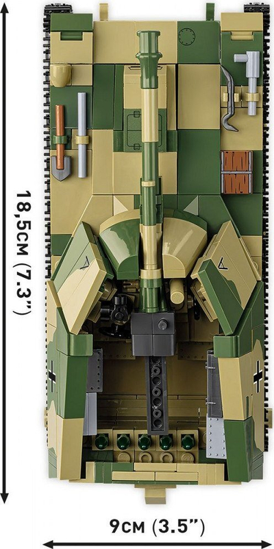 Set ndërtimi COBI 2598 SD.Kfz.124 Wespe HC WWII Executive Edition, 855 pjesë, shkalla 1:28, shumëngjyrësh