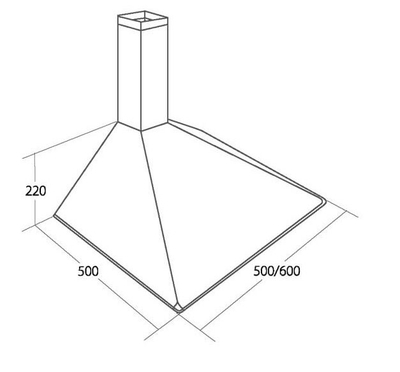 Kapak aspirues AKPO WK-5 Soft 60, 60cm, kontroll mekanik, i bardhë