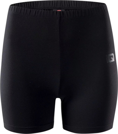 Shorc sportiv për goca IQ Silky 1/2, elastik, thahet shpejt, i zi