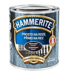 Bojë metali Hammerite Direct to Rust Hammered, 0.7L, kundërligështirë, e zezë