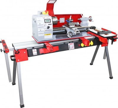 Torno metalpunuese Bernardo ED400FD, 230V, shpejtësi e rregullueshme, gri