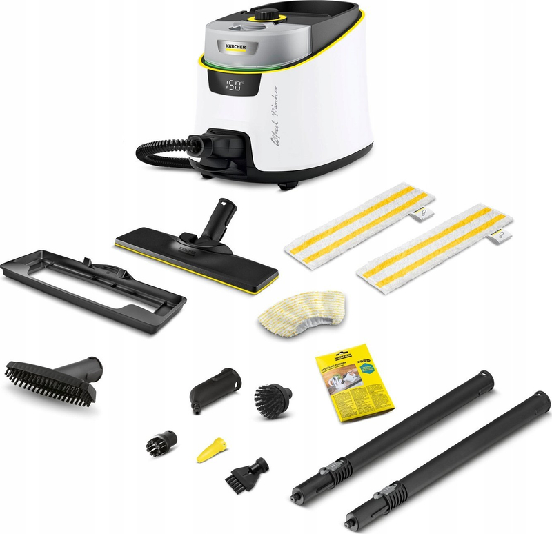 Pastrues me avull Kärcher SC 5 Deluxe Signature Line, ekran LED, funksion VapoHydro, i verdhë