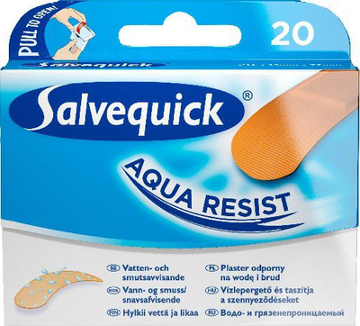 Flastera Salvequick Aqua Resist, 20 copë