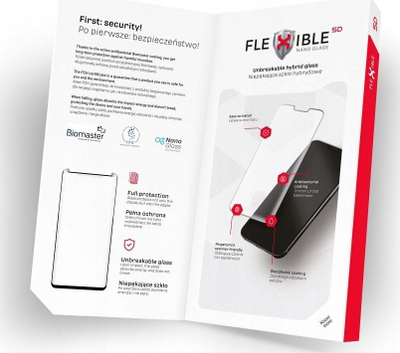 Xham mbrojtës Forcell Flexible Nano Glass 5D për Samsung Galaxy S23 Ultra, hibrid, transparent