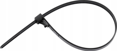 Lidhëse kabllosh YATO, plastike releasable, 7.6x250mm, 50 copë, të zeza