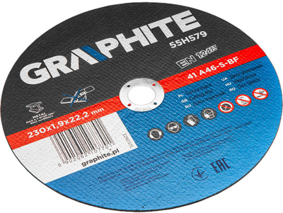 Disk prerës për metal Graphite 55H579, 230 mm, 1.9 mm, shumëngjyrësh