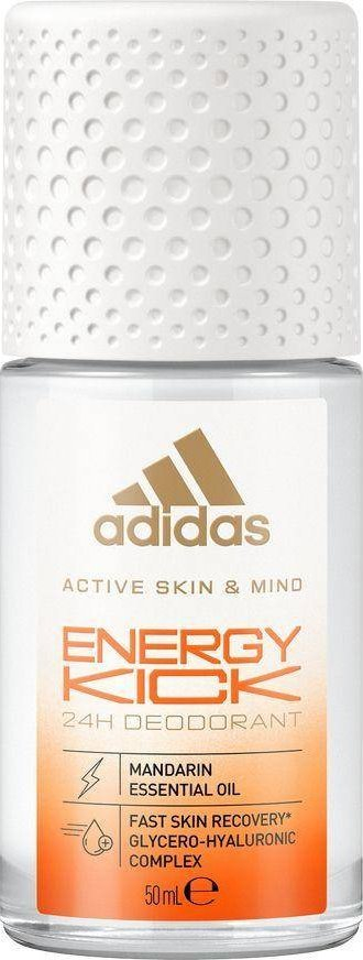 Deodorant roll on Adidas Active Skin and Mind Energy Kick, 50ml, pa alkool, vegane