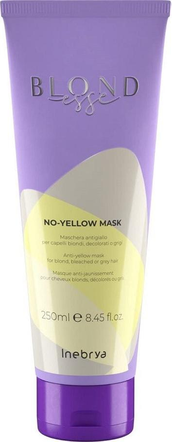 Maskë flokësh Inebrya Blondesse No Yellow, për flokë biondë edhe gri, 250ml
