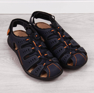 Sandale të mbyllura për burra Rieker M 22021-14, shumë të rehatshme, navy blue