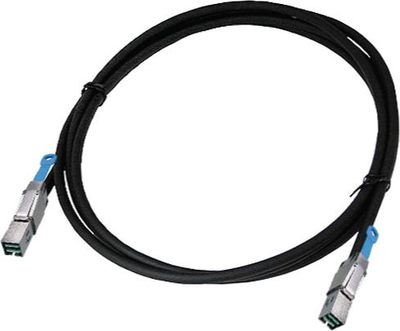 Kabllo Qnap Mini SAS SFF 8644 në SFF 8644, 1m, e zezë