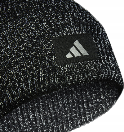Kapelë dimri adidas Run CR HY0671, e thurur, për vrap, gri me të zezë