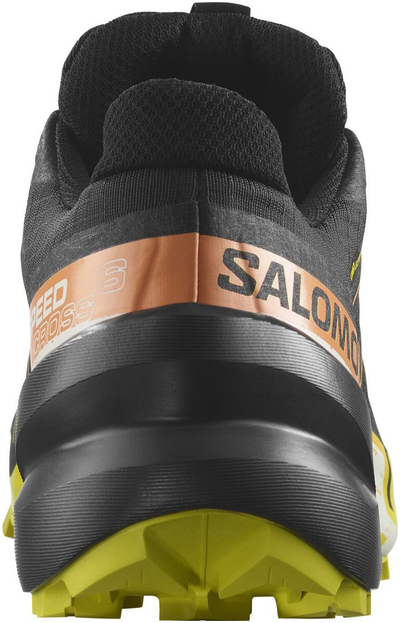 Atlete trail running Salomon Speedcross 6 GORE TEX për burra, të zeza me të verdhë