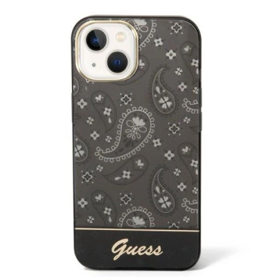 Këllëf telefoni Guess GUHCP14SHGBNHK për iPhone 14 6.1", paisley, i zi