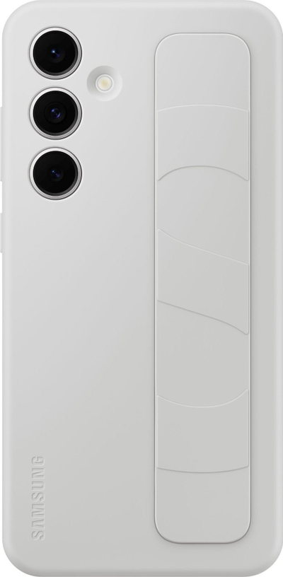 Mbulesë telefoni Samsung Business Standing Grip Case për Galaxy S24 FE, me mbajtëse, gri