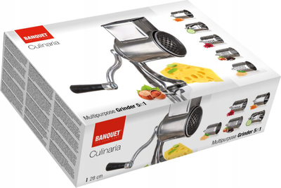 Mulli multifunksional Banquet Culinaria 5 në 1, 28 cm, çelik inoks