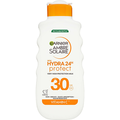 Losion mbrojtës ndaj diellit Garnier Hydra 24h Protect (High Protection Milk), 175 ml