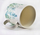 Filxhan EDDY, 500 ml, porcelani, me lule e gjethe jeshile e blu
