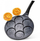 Tigan për vezë Vilde Egg Pan Black Line, 26 cm, 7 zgavra, i zi