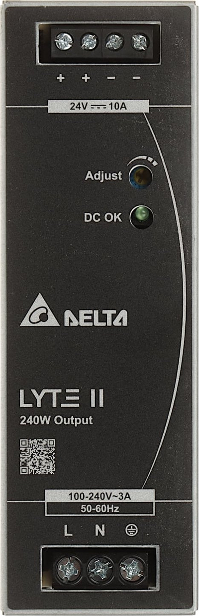 Furnizues energjie Din Rail Delta DRL-24V240W-1EN LYTE II, 24V DC 240W, 10A, gri