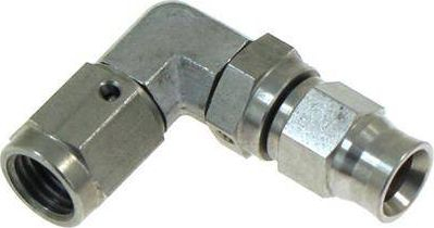 Lidhës gypi TurboWorks Hose End 90 AN3 M10x1.25, çelik, për vaj ujë edhe karburant