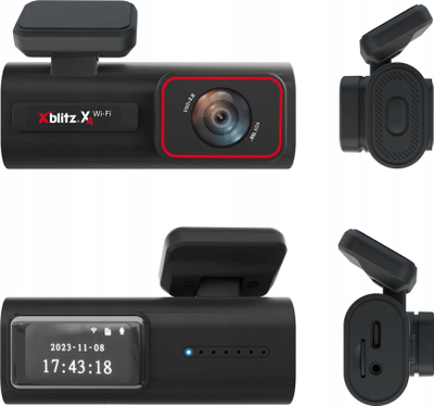 Kamerë makine Xblitz X4 WiFi Dash Cam, 1.5\", 1440p, e zezë
