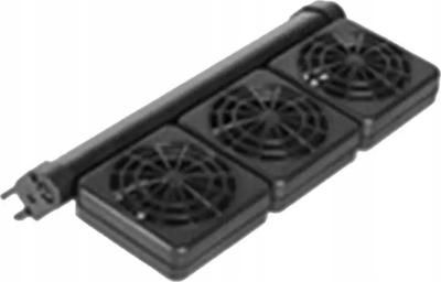 Freskues akuariumi Micki Senses, 3 ventilatorë, rregullues, i zi