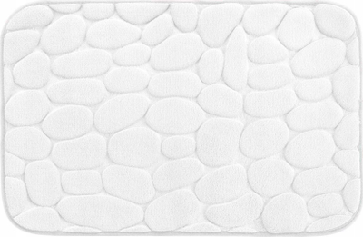 Tapet banje Le Ricochet, 40x60cm, poliester mikrofibër, i bardhë