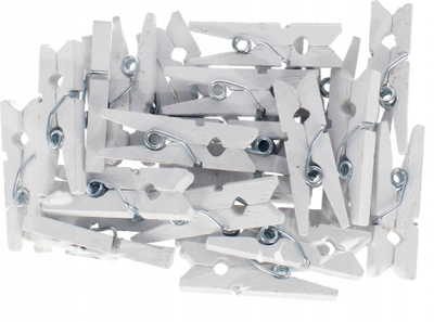 Kapëse druri Craft with Fun, 2.5 cm, 25 copë, natyrale
