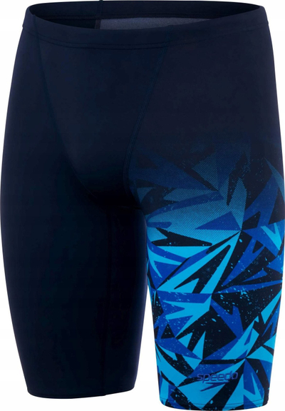 Mbathje noti Speedo Hyper Boom V-Cut Jammer, ECO Endurance+, për burra, të zeza me blu