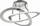 Plafonierë LED Netlighting Oakland, 40W, 3000K, nikel i mat