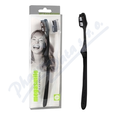 Set furça për dhëmbë Scandera MegaSmile Black Whitening SOFT, 2 copë
