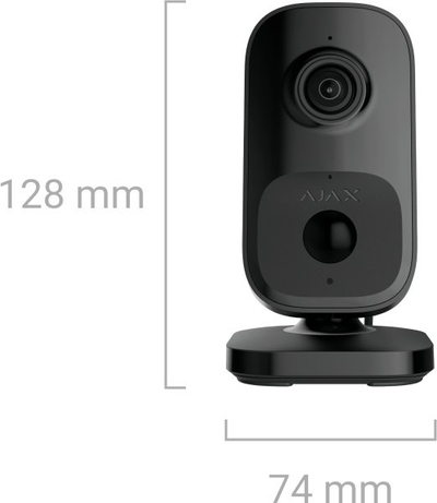 Внатрешна камера Ajax IndoorCam, 4 Mpx, WiFi, црна