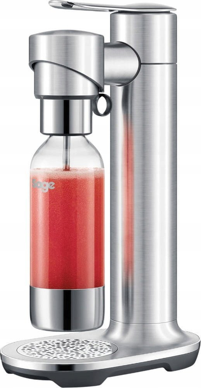 Уред за газирање пијалаци SAGE The Infizz Fusion, не'рѓосувачки челик, сребрена