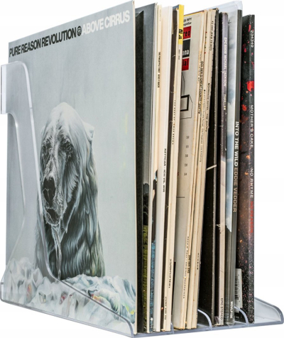 Stendë për disqe vinyl Audio Anatomy Crystal Clear, kapacitet 40 LP, transparente