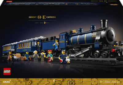 Set ndërtimi LEGO Ideas The Orient Express Train, model tren klasik, për ekspozim, shumëngjyrësh