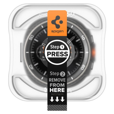 Mbrojtës ekrani Spigen GLAS.tR EZ Fit, për Galaxy Watch 8 Classic 46mm, xham i temperuar, transparent