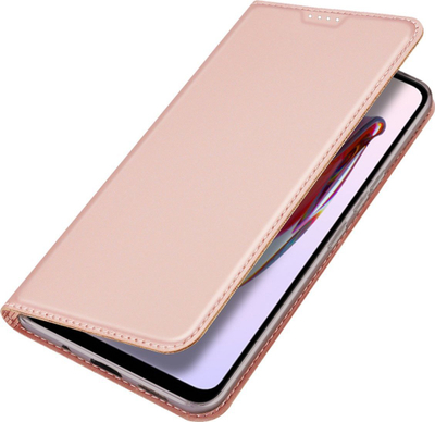 Kapak telefoni Dux Ducis Skin Pro për Xiaomi Redmi 11A Poco C55 Redmi 12C, lëkurë eko, tip libër, rozë