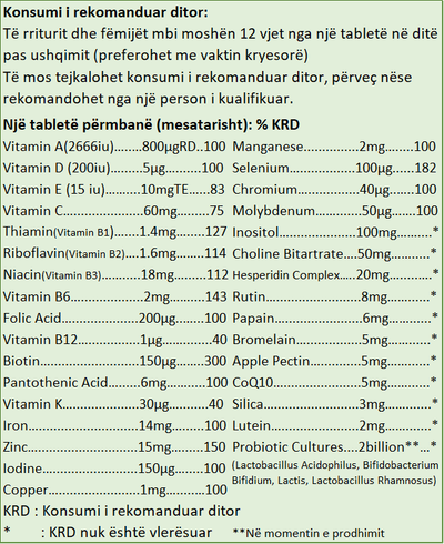 Tableta Day-Vit Probio nga HealthAid, 30 copë
