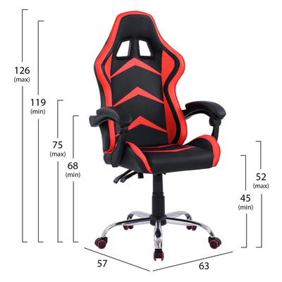 Kolltuk gaming HM1155.01, zezë/ kuqe