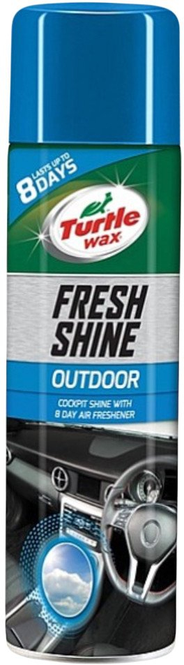 Sprej pastrimi Turtle Wax Fresh Shine Outdoor, 500ml, për plastikë, me erë të freskët
