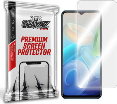 Xham mbrojtës hibrid GrizzGlass HybridGlass për vivo Y55s 2023, i tejdukshëm, i fortë kundër gërvishtjeve