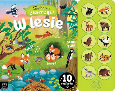 Libër interaktiv me tinguj We Listen to Animals In the Forest, 10 tinguj, për fëmijë