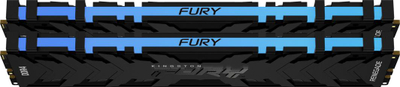Memorie Kingston Fury Renegade RGB, DDR4, 16 GB, 4000 MHz, CL19, KF440C19RBAK2/16