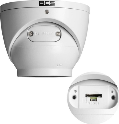 Kamerë sigurie IP dome BCS BCS-L-EIP15FSR3-Ai1, 5Mpx, lentë 2.8mm, e bardhë