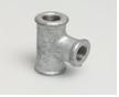 Tee 90° metalike e galvanizuar, 2" x 1" x 2"