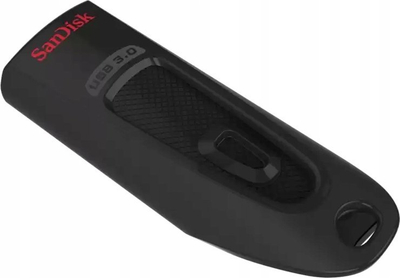 USB SanDisk Ultra, 64GB, USB 3.2 Gen 1, e zezë